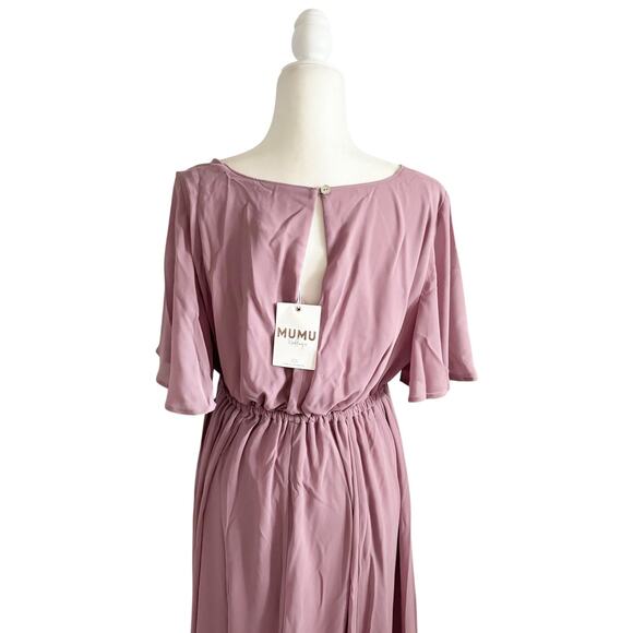 Show Me Your Mumu Emily Maxi Dress 1X Antique Rose NWT - Picture 6 of 9